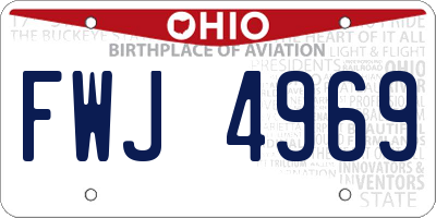OH license plate FWJ4969