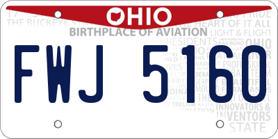 OH license plate FWJ5160