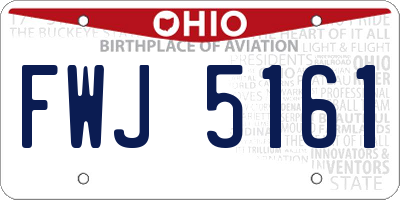 OH license plate FWJ5161