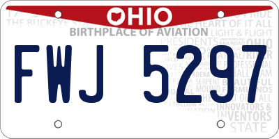 OH license plate FWJ5297