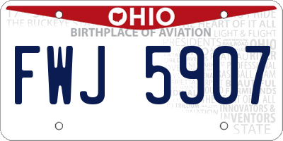 OH license plate FWJ5907