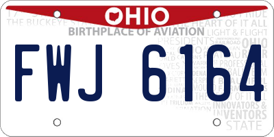 OH license plate FWJ6164