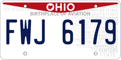 OH license plate FWJ6179