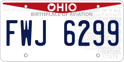 OH license plate FWJ6299