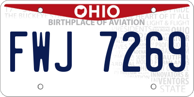 OH license plate FWJ7269