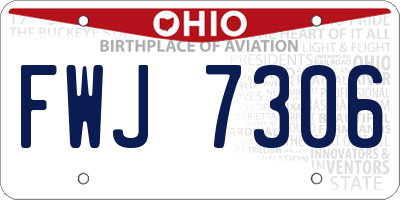 OH license plate FWJ7306