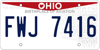 OH license plate FWJ7416