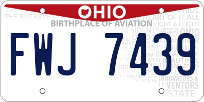 OH license plate FWJ7439