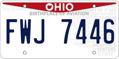 OH license plate FWJ7446