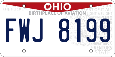 OH license plate FWJ8199