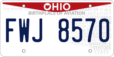 OH license plate FWJ8570