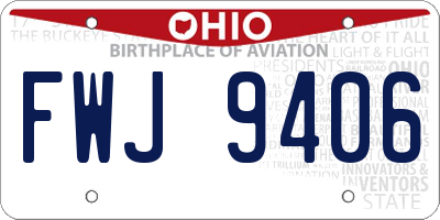 OH license plate FWJ9406