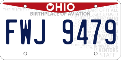 OH license plate FWJ9479