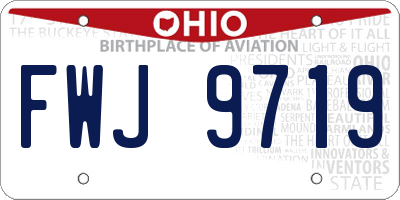 OH license plate FWJ9719