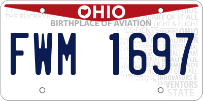OH license plate FWM1697