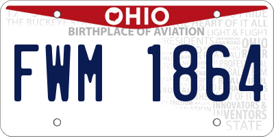 OH license plate FWM1864