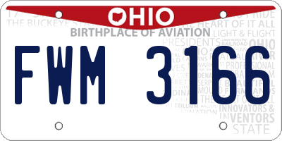 OH license plate FWM3166