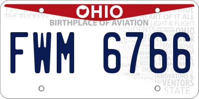 OH license plate FWM6766