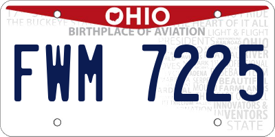 OH license plate FWM7225