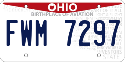 OH license plate FWM7297