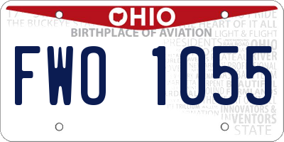 OH license plate FWO1055