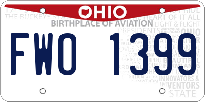 OH license plate FWO1399