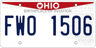 OH license plate FWO1506