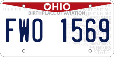 OH license plate FWO1569