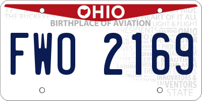 OH license plate FWO2169