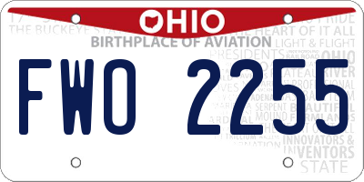 OH license plate FWO2255