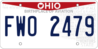 OH license plate FWO2479