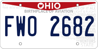 OH license plate FWO2682