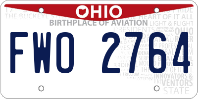 OH license plate FWO2764