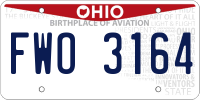 OH license plate FWO3164