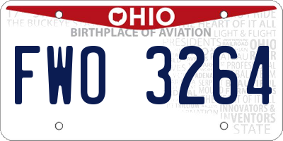 OH license plate FWO3264