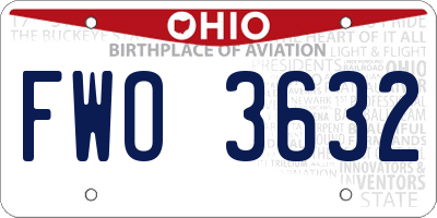 OH license plate FWO3632