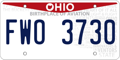 OH license plate FWO3730