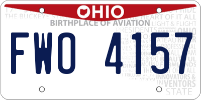 OH license plate FWO4157
