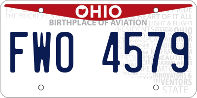 OH license plate FWO4579