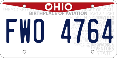 OH license plate FWO4764
