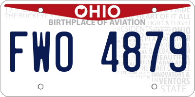 OH license plate FWO4879