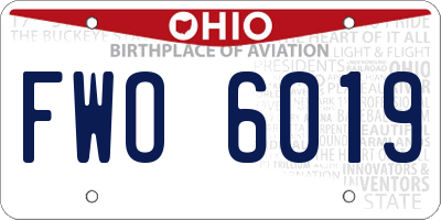 OH license plate FWO6019