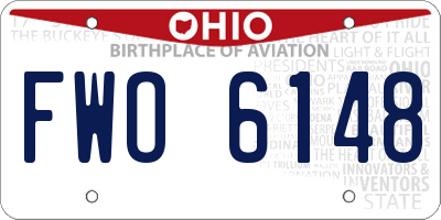 OH license plate FWO6148