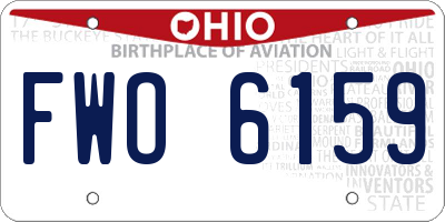 OH license plate FWO6159