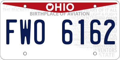 OH license plate FWO6162