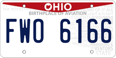 OH license plate FWO6166
