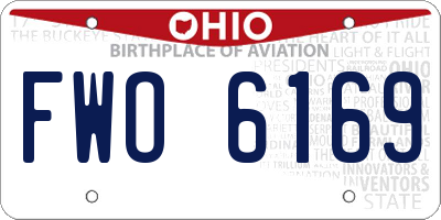 OH license plate FWO6169