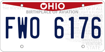 OH license plate FWO6176