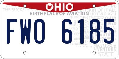 OH license plate FWO6185