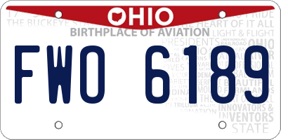 OH license plate FWO6189